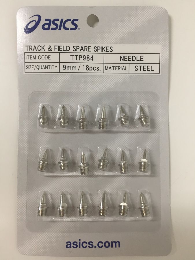 Asics Replacement Spikes 9mm Grass Pack of 18 Wildfire Sports & Trek