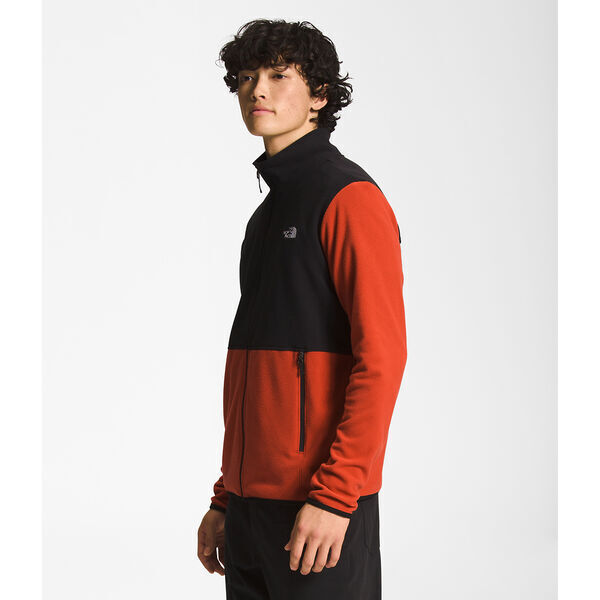 The North Face TKA Glacier Fleece Full Zip Mens Jacket Wildfire