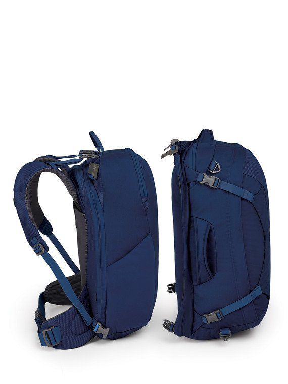 Osprey Ozone Duplex 60L Womens Pack Bouyant Blue Wildfire