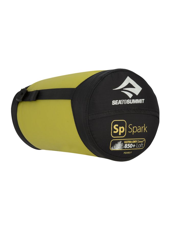 Sea To Summit Spark III Sleeping Bag Long Left Zip Grey/Yellow Wildfire Sports & Trek