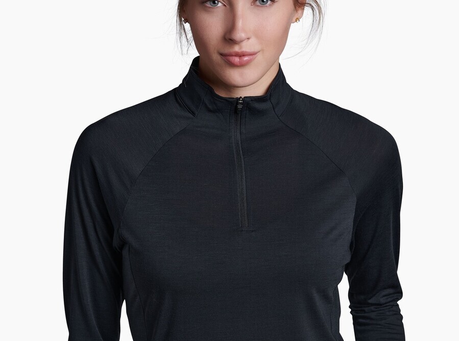Kuhl Agility 1/4 Zip Long Sleeve Womens Thermal Top Wildfire Sports