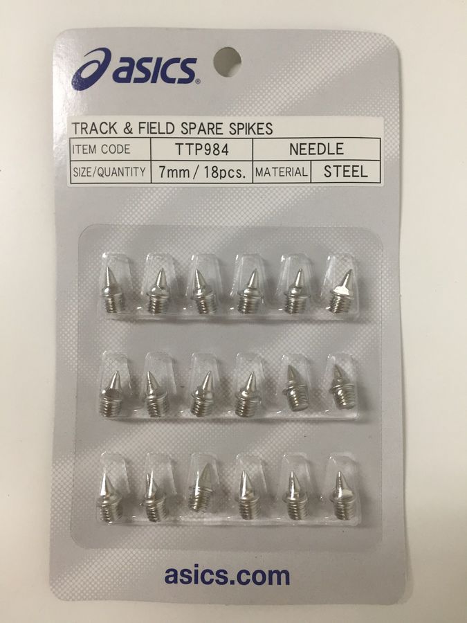 ASICS Replacement Spikes 7mm Pyramid Pack of 18 Wildfire Sports & Trek