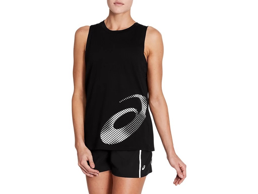 ASICS Core Train Graphic Womens Tank Wildfire Sports Trek