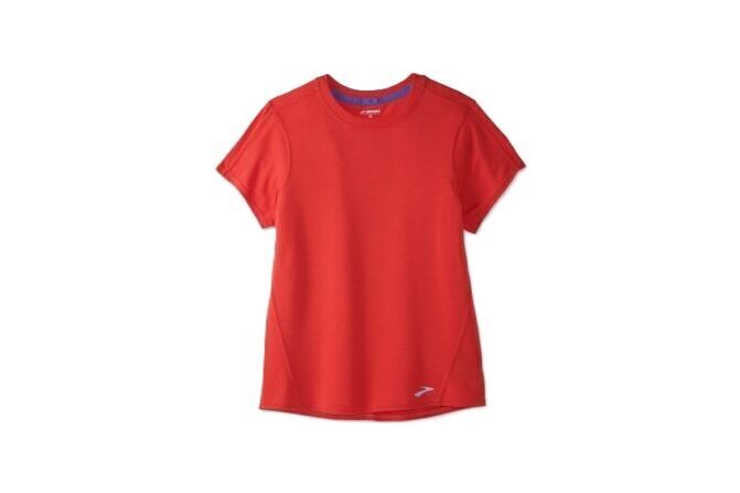 Brooks Distance Womens Short Sleeve Shirt Wildfire Sports Trek
