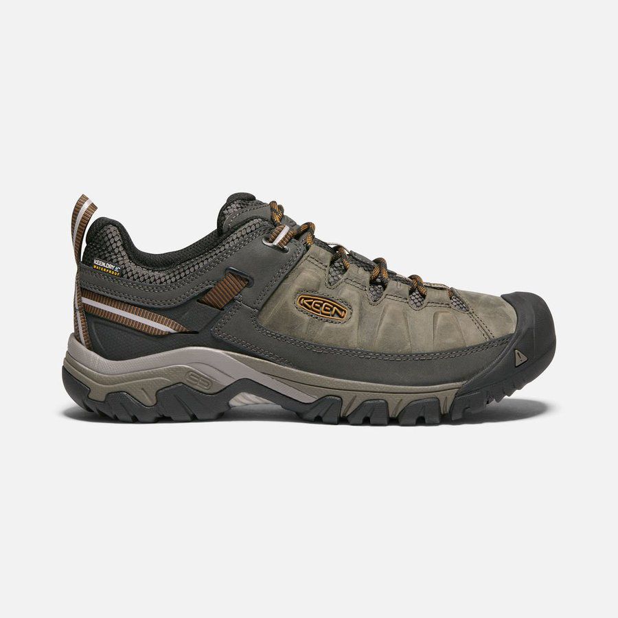 Keen Targhee III Waterproof Mens Shoes Black Olive/Golden Brown