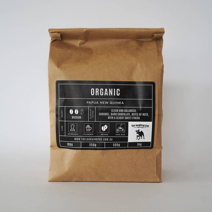 Laughing Pug Ground Coffee Organic 20g Box of 10 | Wildfire Sports & Trek