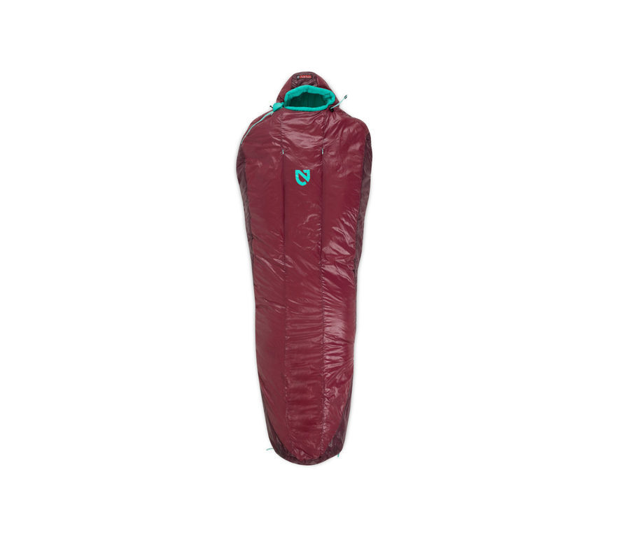 Nemo Azura 20 Womens Synthetic Sleeping Bag Long Malbec/Aqua Wildfire