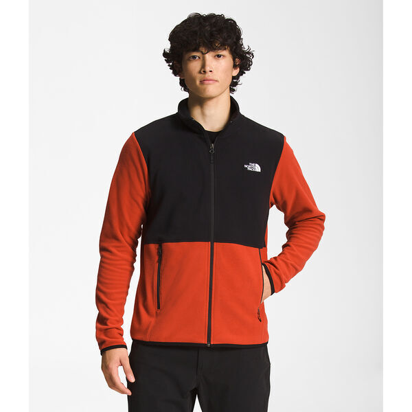 The North Face TKA Glacier Fleece Full Zip Mens Jacket Wildfire