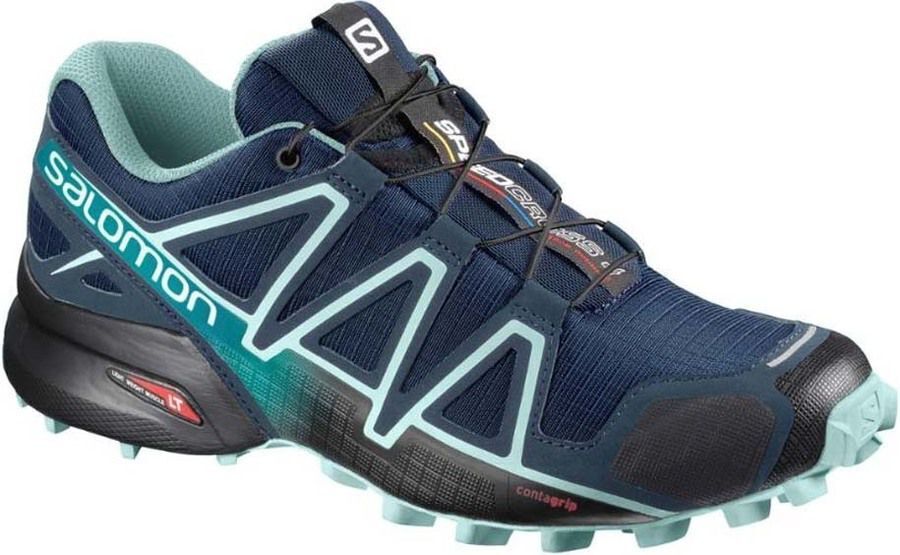 Salomon Speedcross 4 Wide Fit Womens Shoes Poseidon/Eggshell Blue/Black