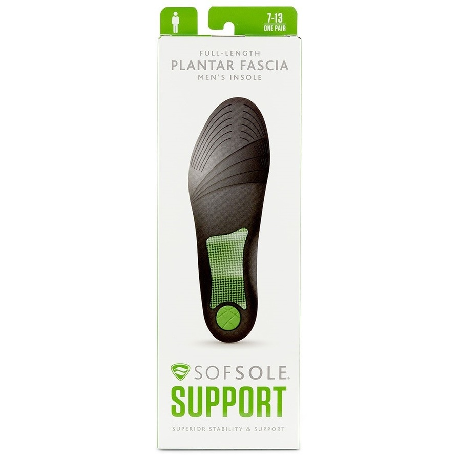 Sof Sole Plantar Fasciitis Mens Insoles 