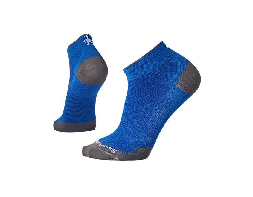 Smartwool PhD Run Ultralight Low Cut Unisex Socks Blue Wildfire