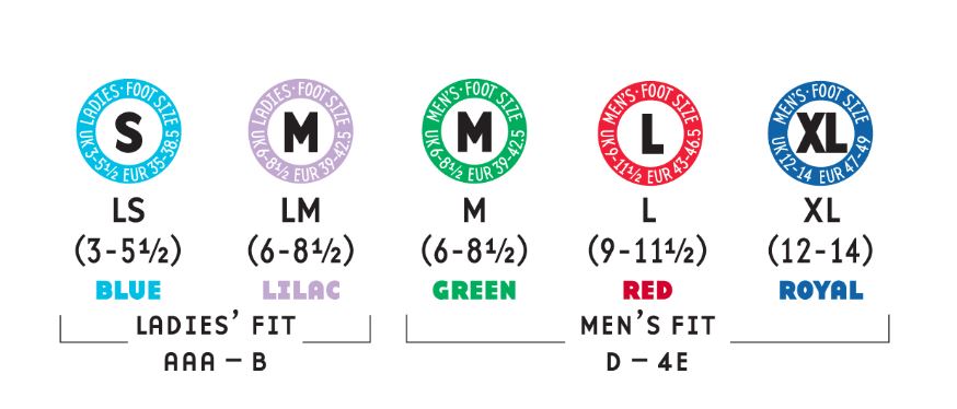 1000 Miles Size Guide