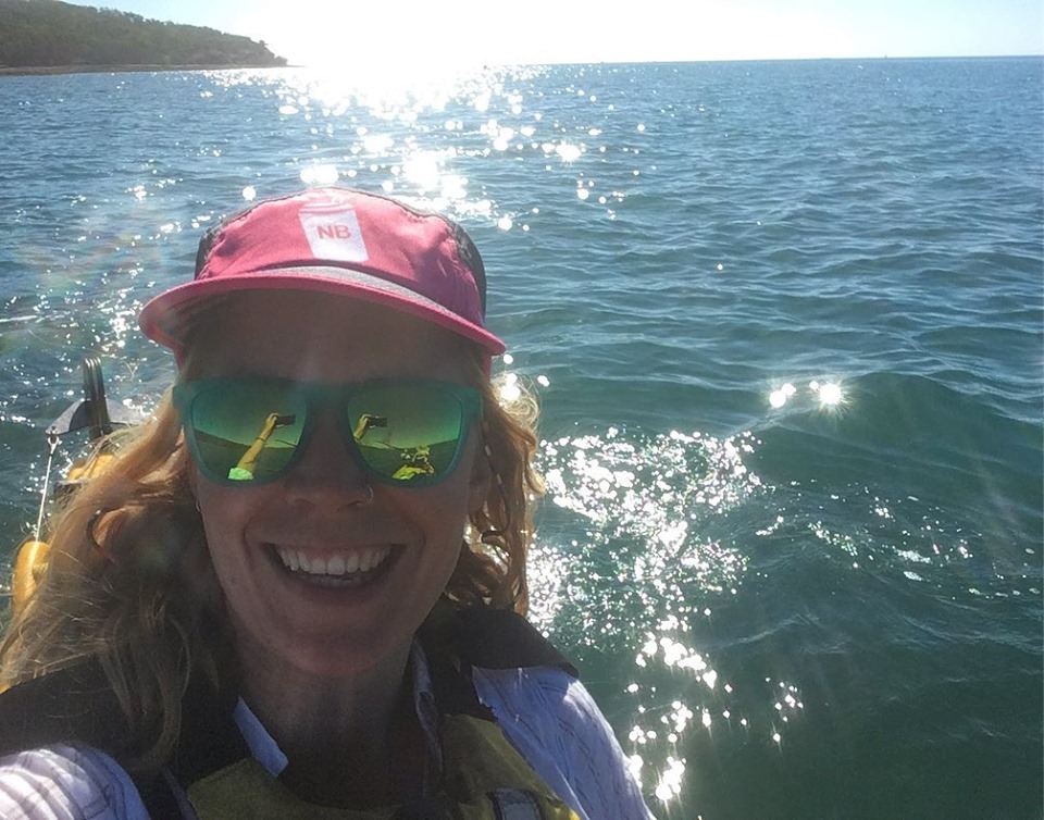 selfie from the kayak