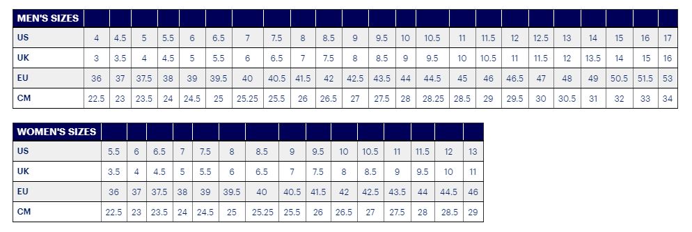 asics width sizes