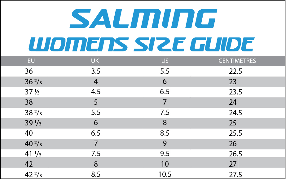 Salming Size Chart