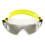 Aqua Sphere Vista Pro Titanium Mirror Silver Lens Unisex Goggles Clear/Yellow