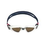 Aqua Sphere Kayenne Compact Polarised Brown Lens Goggles - Classic - White/Grey