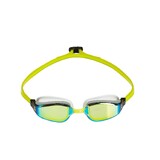 Aqua Sphere Fastlane Titanium Mirror Yellow Lens Goggles White/Yellow