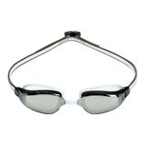 Aqua Sphere Fastlane Titanium Mirror Silver Lens Goggles White/Grey