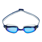 Aqua Sphere Fastlane Titanium Mirror Blue Lens Goggles Blue/White