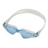 Aqua Sphere Kayenne Junior Blue Lens Kids Goggles Clear/Aqua