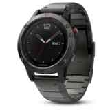 Garmin Fenix 5 HR Sapphire GPS Multisport Watch Slate Grey with Metal Band