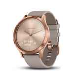 Garmin Vivomove HR Premium Activity Tracker Rose Gold Stainless Steel with Gray Suede Band