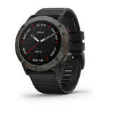 Garmin Fenix 6X Sapphire GPS Multisport Watch Carbon Gray DLC with Black Band