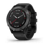 Garmin Fenix 6 Sapphire GPS Multisport Watch Carbon Gray DLC with Black Band