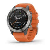 Garmin Fenix 6 Sapphire GPS Multisport Watch Titanium with Orange Band