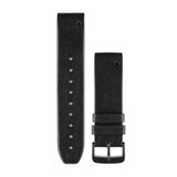 Garmin QuickFit 22mm Leather Replacement Watch Band for Garmin Instinct/Fenix 5/6/Forerunner 935/945 Black Leather