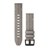 Garmin Quickfit 20mm Shale Gray Suede Leather Replacement Watch Band for Garmin Fenix 5S/6S