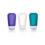 Humangear GoToob+ Travel Bottle 3 Pack Small Clear/Purple/Teal