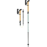 Leki Makalu FX Carbon Compact Trekking Poles Grey Green/White