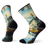 Smartwool Hike Light Cushion Mountain Print Mid Crew Unisex Socks
