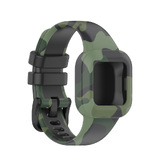 Wildfire Patterned Silicone Replacement Watch Band for Garmin Vivofit JR3