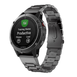 Wildfire SnapFit 22mm Metal Style Watch Band for Garmin Fenix 5/6/7